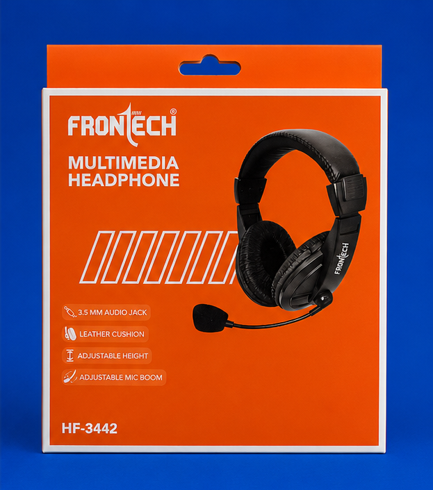 Frontech HF-3442 multimedia headphone box front view